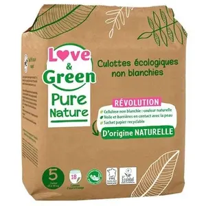 LOVE & GREEN Pure Nature Culottes Écologique T5 De Love & GreenVendu paramazon