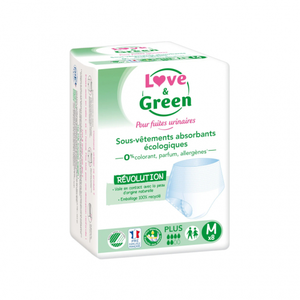Comparateur de prix : Love & Green Sous-Vêtements Absorbants Adulte Hypoallergéniques et éco...