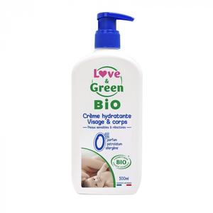 Love & Green Crème Hydratante Visage & Corps Bio 500ml pas cher