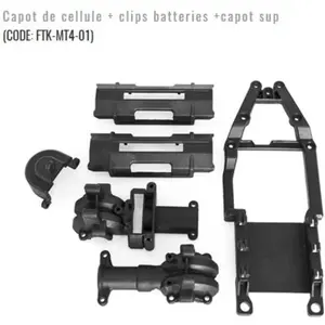 Capot de cellule + clips batteries +capot sup - FunTek