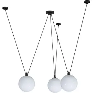DCW éditions - Suspension Acrobate - Blanc - Verre - Designer Bernard-...Vendu parmade-in-design