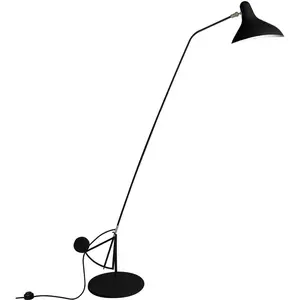 Lampadaire en acier noir base ronde BS1B Mantis - DCW EditionsVendu pararchiproducts