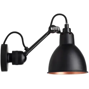 DCWéditions DCW Editions Lampe Gras N°304-Applique interrupteur Noir L15cm pas cher