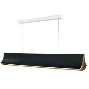 DCW Editions RESPIRO-Suspension LED Aluminium L120cm