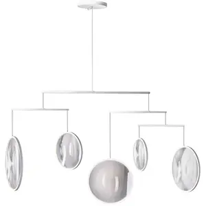 DCW Editions FOCUS-Suspension 5 lumières LED L160.8cmVendu parmade-in-design