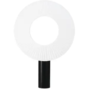 Dix Heures Dix - Lampe de table Iris - Blanc - Tissu acrylique plissé ... pas cher