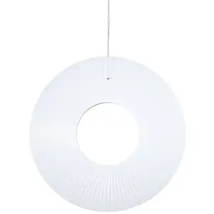 Dix Heures Dix - Suspension Iris - Blanc - Tissu acrylique plissé - De...Vendu parmade-in-design