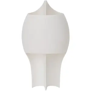 Lampe design en gypse et aluminium blanche 27,6x51cm Grande B - DCW Ed... pas cher