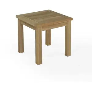TECK'ATTITUDE Table basse d'appoint carrée en teck massif Coffee 45 x 45 cm pas cher