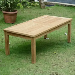Teck'Attitude Table Basse rectangulaire en Teck Massif Coffee 120 x 60 cm