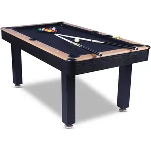 Championsh Billard us 6ft Las Vegas bois noir pas cher