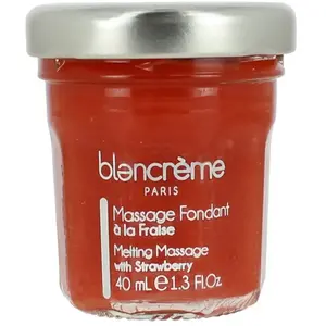 Blancrème - MASSAGE FONDANT - FRAISE Huile corps 40 ml unisex pas cher