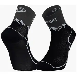 BV Sport Socquette Double Gr Mid - Polyamide Noir Noir pas cher