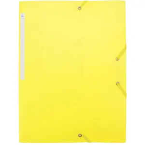 Waytex Chemise à élastiques 3 rabats polypro 4,5/10e souple et opaque A4 - Jaune pas cher