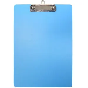 Porte Bloc à Pince A4 Waytex en Polypro 2mm - 225x315mm - Bleu clair pas cher