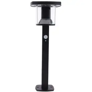 Comparateur de prix : XANLITE Borne solaire LED IP44, acier noir, détecteur de mouvement, 3 modes