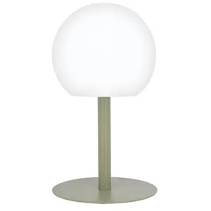 Xanlite Lampe à poser boule kaki rechargeable en métal LED IP44, 400 lumens pas cher