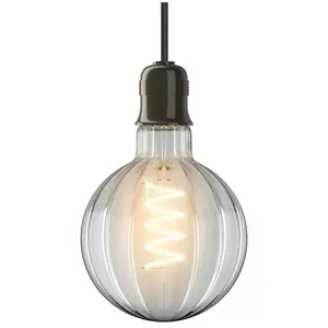 XANLITE Ampoule LED Striée Globe E27 Blanc chaud pas cher