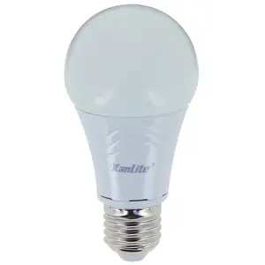 XANLITE Ampoule SMD LED A60 Opaque, culot E27, 806 Lumens, conso. 9 W