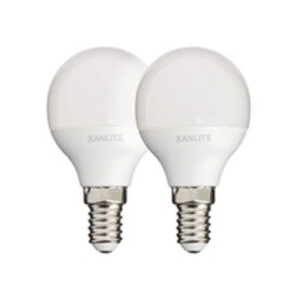 Xanlite - Lot de 2 ampoules led P45 - culot E14 - classique - PACK2EV470PCW pas cher