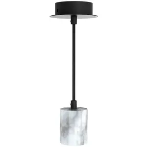 Xanlite - Suspension à douille en marbre blanc, culot E27 - SDM01EWVendu paramazon