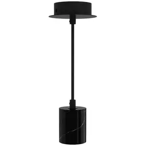 Xanlite - Suspension à douille en marbre noir, culot E27 - SDM01EBVendu paramazon