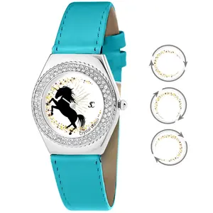 Montre femme MF316-LICORNE-BLEU - So Charm pas cher