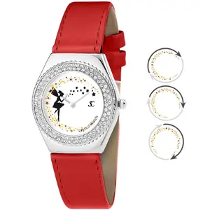 Montre femme So Charm MF316-FEE-ROUGE - Bracelet Cuir Rouge pas cher