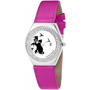 Montre MF316-OISEAU-CHAT-FUSHIA - So Charm pas cher