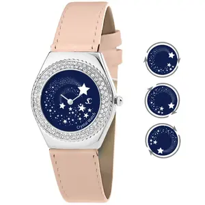 16547 Montre femme So Charm MF316-ETOILE-BEIGE - Bracelet Cuir Beige pas cher