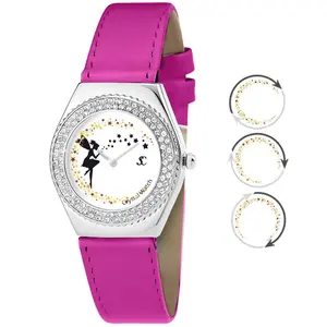 Comparateur de prix : Montre femme  So Charm MF316-FEE-FUSHIA - Bracelet Cuir Rose