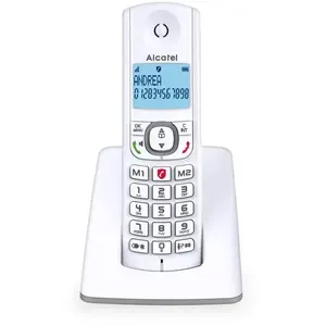 Comparateur de prix : Alcatel F530 Téléphone DECT Identification de l'appelant Gris, Blanc