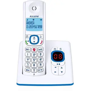 Comparateur de prix : Téléphone fixe sans fil  avec répondeur ALCATEL F530 VOICE REP BLEU