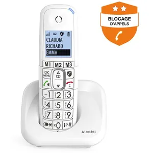 Téléphone fixe sans fil Alcatel XL785 Blanc pas cher