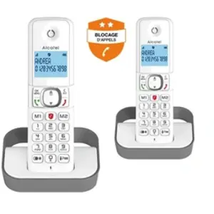 Comparateur de prix : Téléphone sans fil ALCATEL F860 Duo Grey
