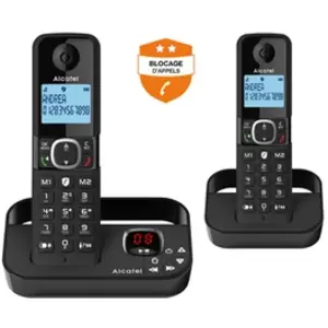 Comparateur de prix : Téléphone Duo Avec Répondeur Alcatel F860 Voice Noir