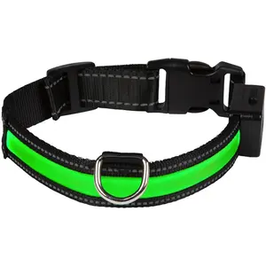 Comparateur de prix : Eyenimal Collier lumineux Light Collar USB rechargeable S - Vert - Pour chien