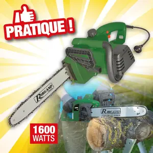 Comparateur de prix : RIBILAND Tronçonneuse électrique 1600w. Guide 350mm Ribimex PRTRE351