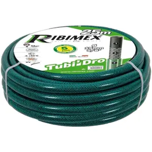 Comparateur de prix : Ribimex Tuyau Tubi?dro Guipe Vert Translucide 25m Ribimex