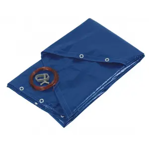 Comparateur de prix : RIBIMEX Bâche couverture pour piscine ronde - Anti-UV - Ø 6,20m - Bleu