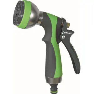 Comparateur de prix : Ribimex Ribiland pistolet arrosage metal multijet 7 fonctions soft touch