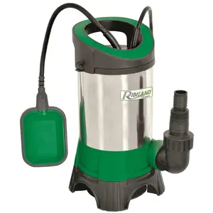 Comparateur de prix : RIBIMEX Pompe vide cave eaux chargées 750W inox base plast+flotteur