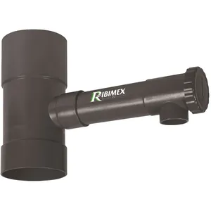 RIBIMEX Ribiland 03669 - Récupérateur d'eau de Pluie - Diamètre 80 mm Gris