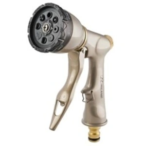 Ribimex Ribiland 07363 - Pistolet d'Arrosage Multifonction - En Laiton - 8 Types de Jets - Beige pas cher
