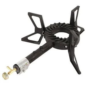 Comparateur de prix : RIBILAND Ribimex - Réchaud à gaz 3 pieds en fonte bruleur en fonte 8000w