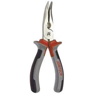 Comparateur de prix : Ribimex - Pince bec long coudée 160 mm acier forgé chromé vanadium