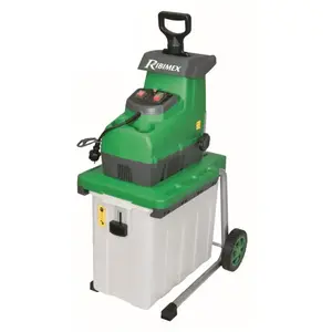 Comparateur de prix : Ribimex Broyeur de végétaux à moteur électrique - 2800W, bac de ramassage de 60L