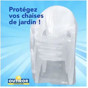 Comparateur de prix : RIBILAND Ribimex Housse "ECOplatinium" 90gr/m2, 90x70xH115cm pour chaises avec accoudoirs..