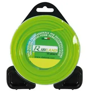 Comparateur de prix : Ribimex Ribiland Fil carré pour débroussailleuse Ø2,4mm x 15m - Ribiland