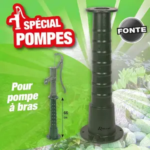 Ribimex Support en fonte pour pompe à bras Ht. 66 cm - PRPFMBS67 - Ribiland pas cher